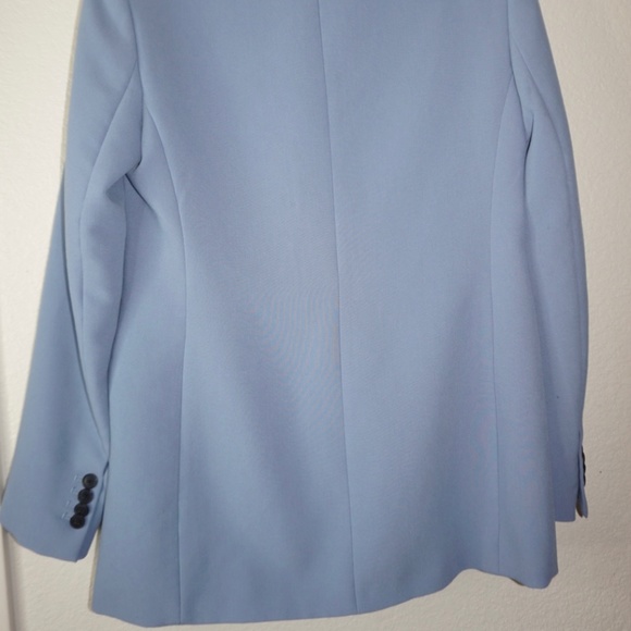 Zara Double Breasted Blazer in Periwinkle Blue - Picture 5 of 9